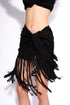 Atikki Fringe Cover Up Black